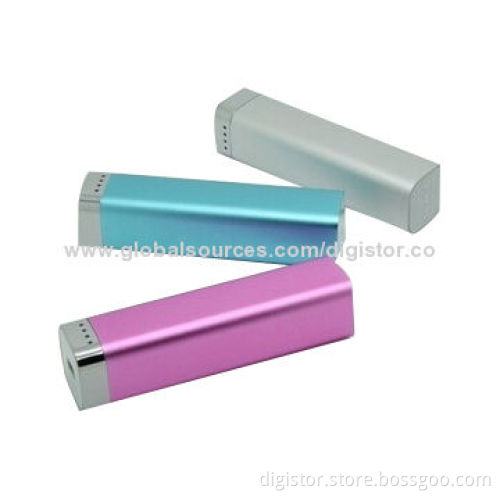 SmartGentleman Power Banks with 2,200/2,600mAh Capacity, Small Size, Portable, Digital Printing